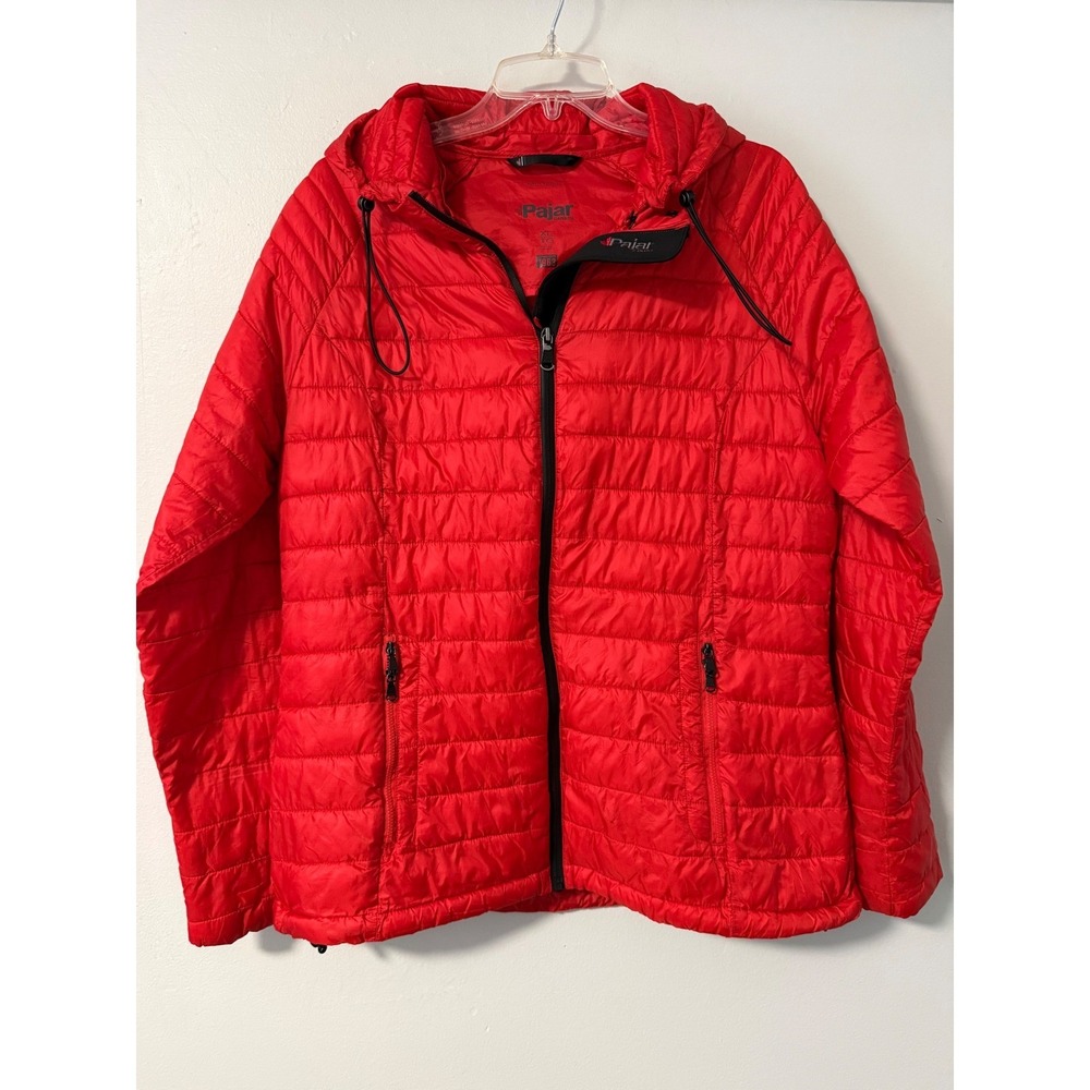 Pajar‎ Canada Aurora Red Packable Puffer Jacket Women's XL 3M Thinsulate Hooded